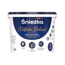 Фарба латексна Sniezka Mattlatex Brilliant 3 л (4,1 кг)