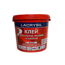 Lacrysil клей для плитки та мозаїки 8 кг білий